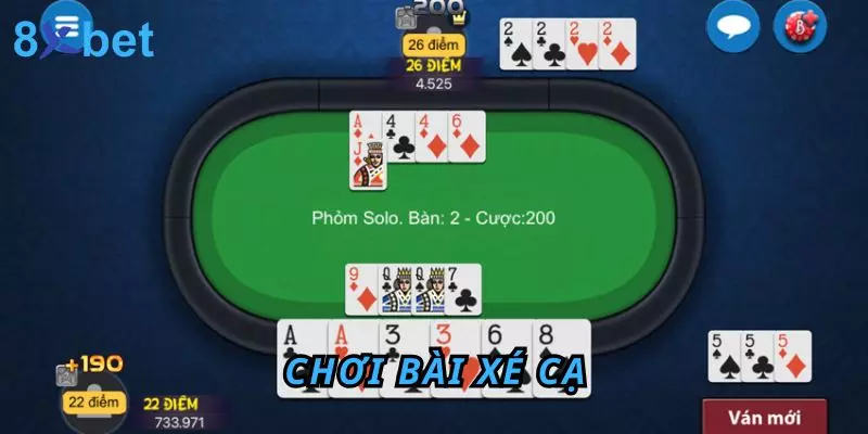 Tá Lả Online tại 8Xbet - Đánh bài mọi lúc mọi nơi cực đã 6 Chơi bài xé cạ